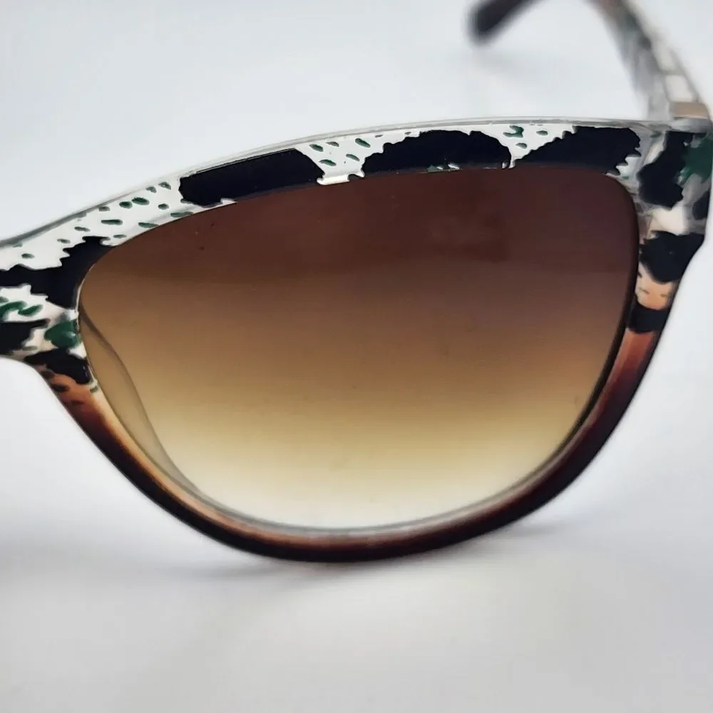 Steve Madden Brown & Animal Print Sunglasses